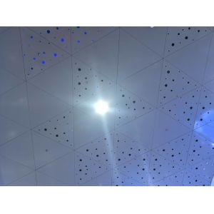Shopping Mall Ceiling Tiles Customs Design Pattern Aluminum Perforated Acoustic