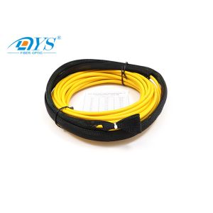 SC/APC 12cores PVC 15m Pre Terminated Fiber Cable With Pulling Eyes