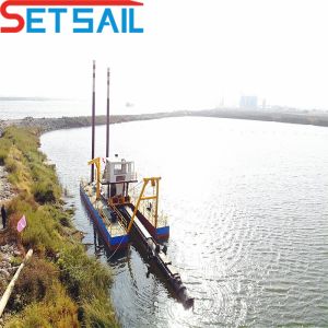 Cheap Hydraulic Spud or Spud Carriage Position Way Cutter Suction Sand Dredger with HDPE Pipe for sale