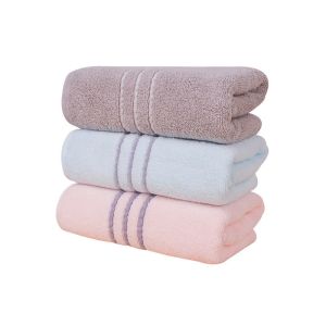 Pure Color Pattern Combed Cotton Luxury Bath Hand Face Towels for All Ages and