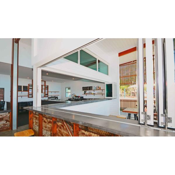Quality Double Glazed Aluminum Bifold Windows Customized Width High Security wholesale