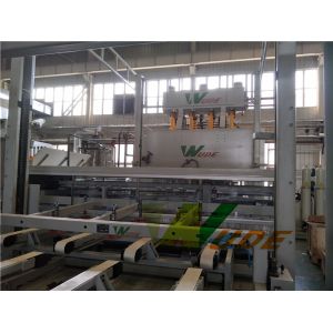 Auto Short Cycle Lamination Line Melamine Hot Press Machine High Production