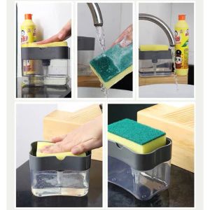 Unbreakable ABS 2 In 1 Dishwasher Soap Dispenser Box