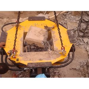KP400S Hydraulic Square Concrete Pile Breaker , Max 400mm Pile Diameter