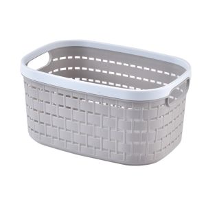 Oval 11" Shower Caddy Portable Plastic Storage Basket Double Handle