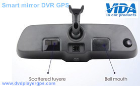 DVR rearview mirror gps with Bluetooth Smart Operation System rearview mirror