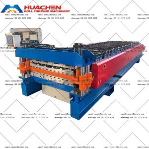 Cheap Double Deck Roll Forming Machinec With PPGI / GI Material Type And 5.5 5.5KW Total Power for sale