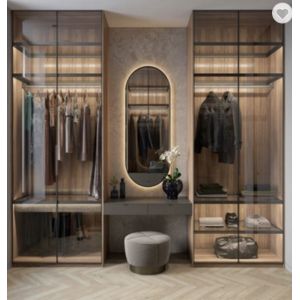 Modern Home Plywood Customized Wardrobe Big Walk In Open Style Closet