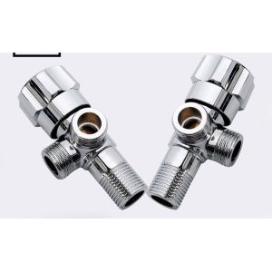 Chrome Toilet Angle Valve Three-Way Angle Stop Valve For Kitchen And Bathroom