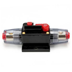 50A 50AMP Car Audio Circuit Breaker Inline Fuse Holder for 12V System Protection