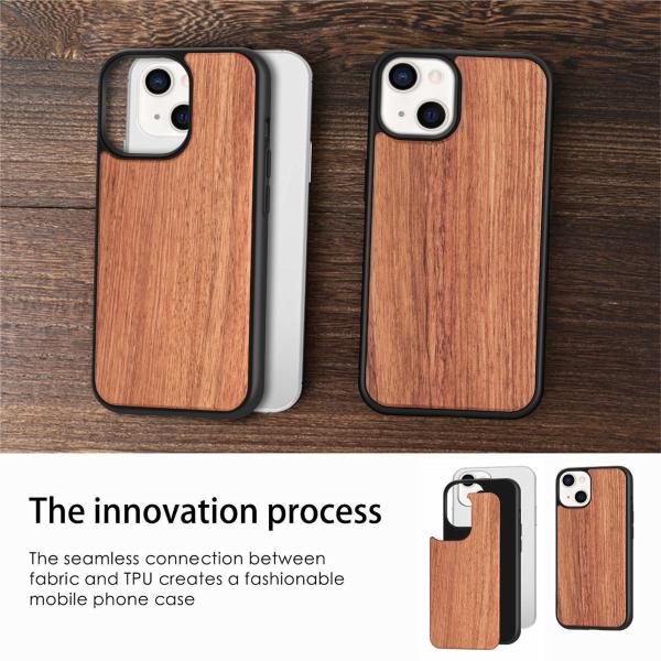 Cherry Wood Tpu Pc Wooden Phone Cover Engravable For Samsung