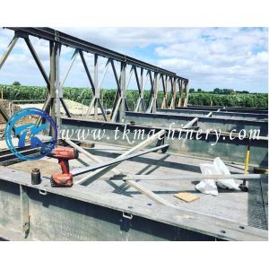 Bailey Bridge 61m Heavy Load Capacity BS5400 Galvanized Surface Finish Long Span