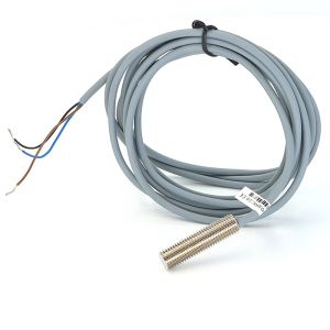 Cylindrical Inductive Proximity Sensors M8 With 2m Cable 3mm PNP NC