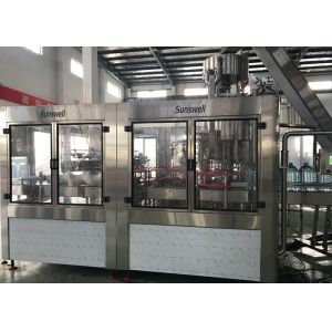 Rotary Type 3 In 1 Big Bottle Filling Machine For Non Gas Liquid With Automatic