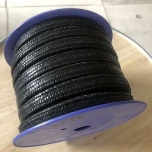 Dark Black Color PTFE Packing With Oil Size 10*10mm Packing In Rolls