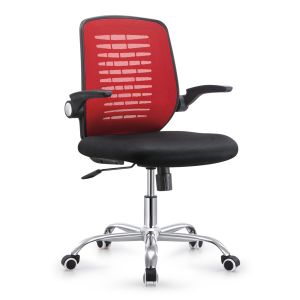 China Bright Colored Fancy Mesh Back Computer Chair With Casters PP Frame on sale