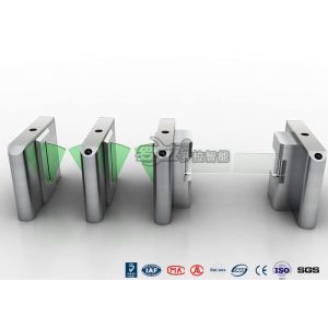 Stylish Clear Bi - Directional Turnstile Access Control With Swing Panel