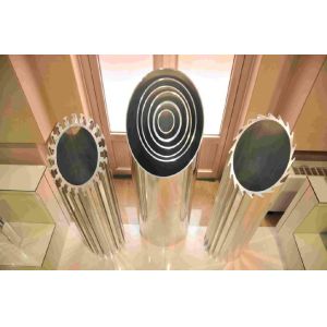 China 6061 T5 Circular Shape aluminum extruded profiles / LED Aluminum Heatsink on sale