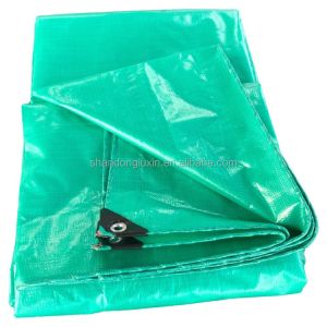 Strong Waterproof PE Tarpaulin HDPE Coated Tarpaulin 120g Width 4m Tear