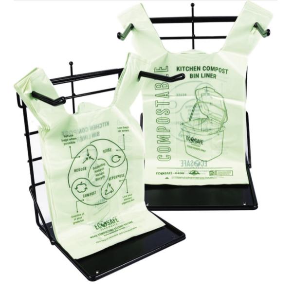 Side Gusset Biodegradable Shopping Bag 50l Compost 15 Micron