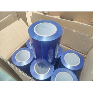 Blue LDPE 200MM*61M Duct Perforation 4'' Protective Film With Printing
