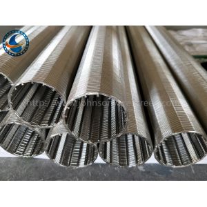 100 μm Rewind Industrial Wedge Wire Screen , From Inside To Outside Filter Type