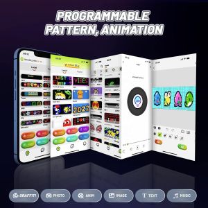 Mini Flexible LED Display 12*48 Pixels Programmable Soft Dot Matrix Screen for