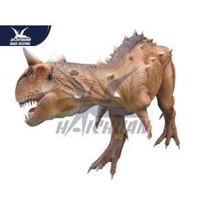 Durable Silicon Rubber Alive Handmade Dinosaur Statue For Water Park NOA