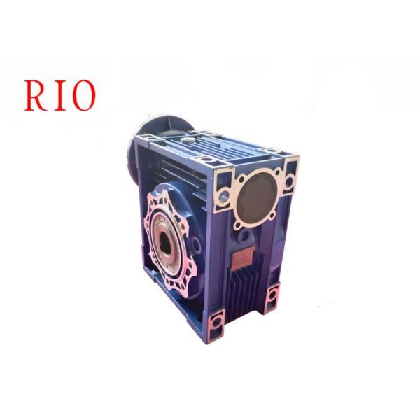Quality Nmrv Method Aluminum Worm Gear Reducer Rv75 Blue Color Large Speed Ratio Range wholesale