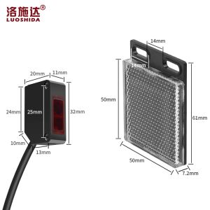 China 100% new factory price NPN PNP 300mm diffuse square pnp no 10-30vdc photoelectric proximity sensor on sale