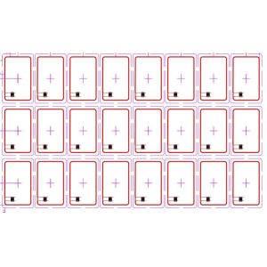 PVC Material Contactless HF Wet RFID Prelam 125KHZ 13.56MHZ RFID Inlay