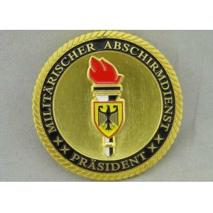 Rope Edge Personalized Coins Zinc Alloy Die Casting Enamel Gold