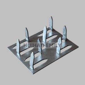 China 50mmx38mm Acoustical panel insulation impaling clips with 8 pins on sale