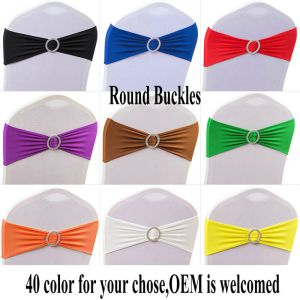 Coloured Spandex Sash Universal Lycra Chair Sash For Wedding party Decoration