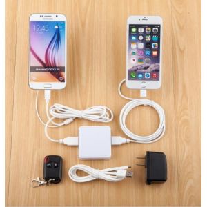 COMER remote control 2 port alarm box sensor cell phone security display system