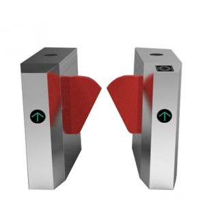 Wing Flag Entrance Turnstile Barrier Gate Access Control System Anti Breakthroug
