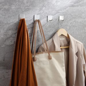 Adhesive Hooks Office Hooks Hanging Keys for Kitchen Stick on Wall