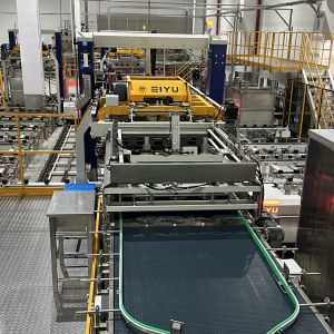 Fully Automatic Cage Trolley Conveyor Belt System For Glass Plastic Bottles