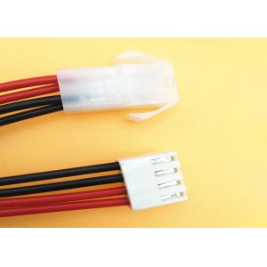 Electronic Crimping Custom Wire Harness With White Molex 3.96mm Pitch Connector