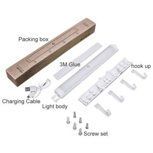 LED Under Cabinet Light, Portable LED Flashlight Night Light with Adhesive Hooks