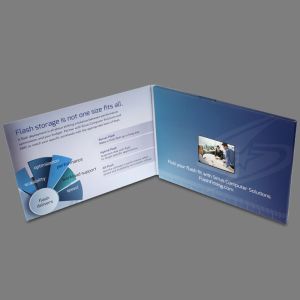 4′′ HD Screen LCD Invitation Card , Rechargeable Brochure With Video Screen