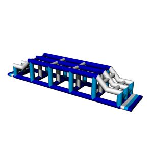 0.9mm Pvc Tarpaulin Aqua Park Obstacle Course , Aqua Inflatable Park