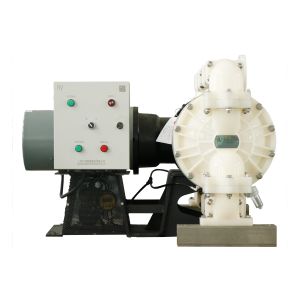 Double Motor Operated Diaphragm Pump Fuel Material 3 Inch PP