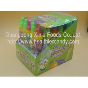 Multi Color Sugar Christmas Novelty Candy Fruit Flavor With Small Pepper Toy