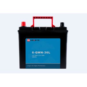 China SLI Deep Cycle Starting Battery 6-QWN-36L Maintenance Free 9.9 Kg on sale