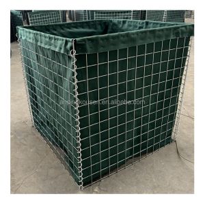 Earthy Welded Gabion Defensive Barriers Rock Cages Container with 4mm Wire Gauge