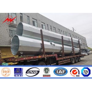 China 69kv 138kv 220kv Overhead Utility Power Poles For High Voltage Electrical Line Project on sale
