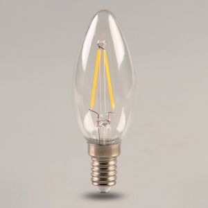 Cheap LED Filament Edison Bulbs light Dimmable E14/E27,2W/4W,110v/220v,Warm/Cool White,Candle Shape for Indoor C35 for sale
