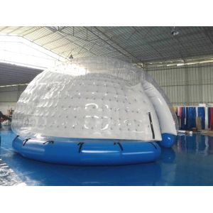 Semi Transparent Inflatable Bubble Tent / Inflatable Yard Tent White PVC