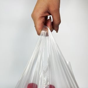 Beige Produce Bags On A Roll For Household Keep Fruits And Vegetables Fresh In